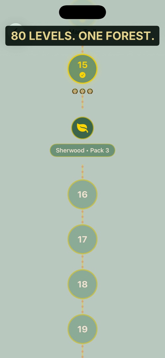 Sherwood Arrows — 80 levels across one forest map