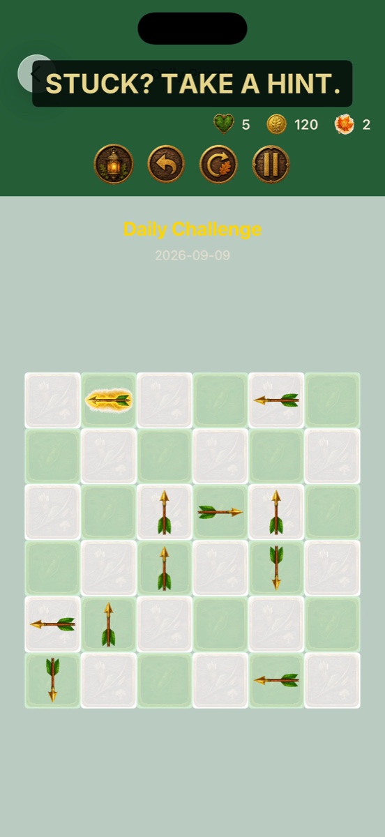 Sherwood Arrows — stuck? take a hint